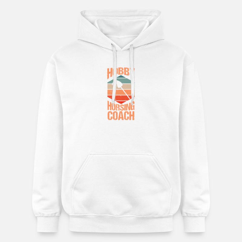 Steckenpferd Cheval de Hobby Cavalier - Sweat à capuche Softstyle® Gildan Unisexe - blanc