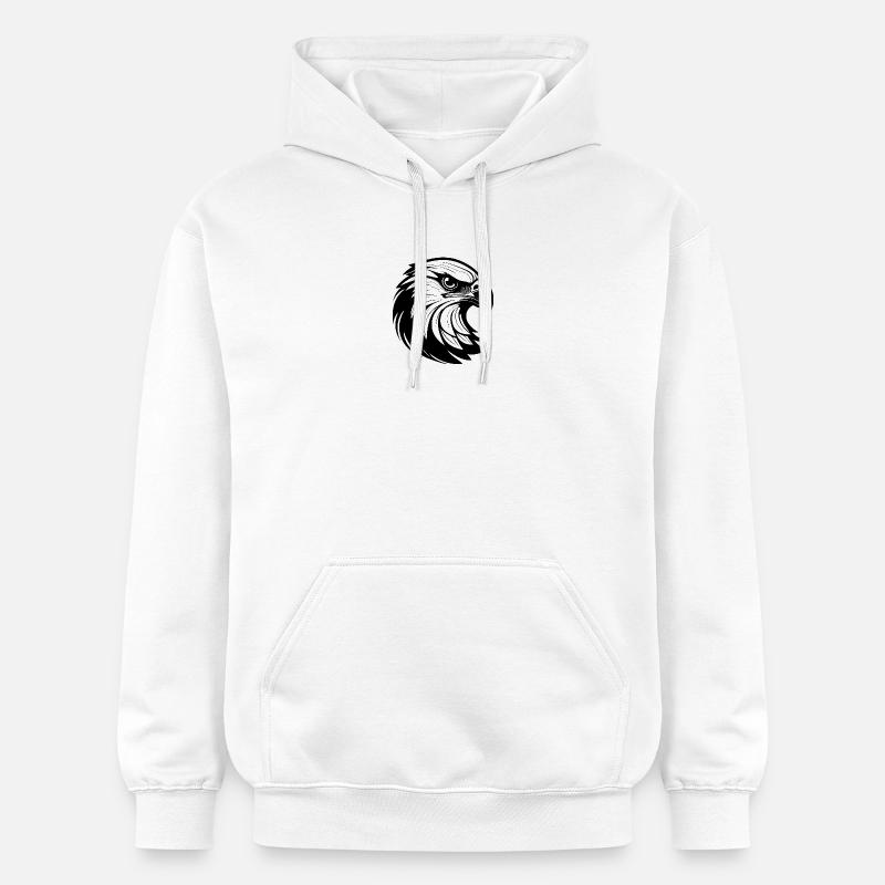 Graphiques élégants en forme d’aigle - Sweat à capuche Softstyle® Gildan Unisexe - blanc