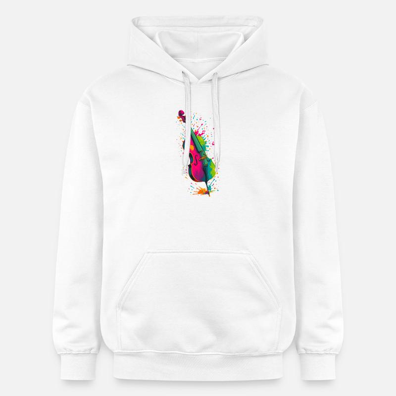 Violoncelle Splash - Sweat à capuche Softstyle® Gildan Unisexe - blanc