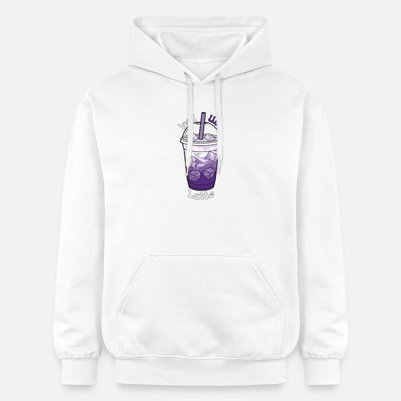 Latte Ube glacé - Sweat à capuche Softstyle® Gildan Unisexe - blanc