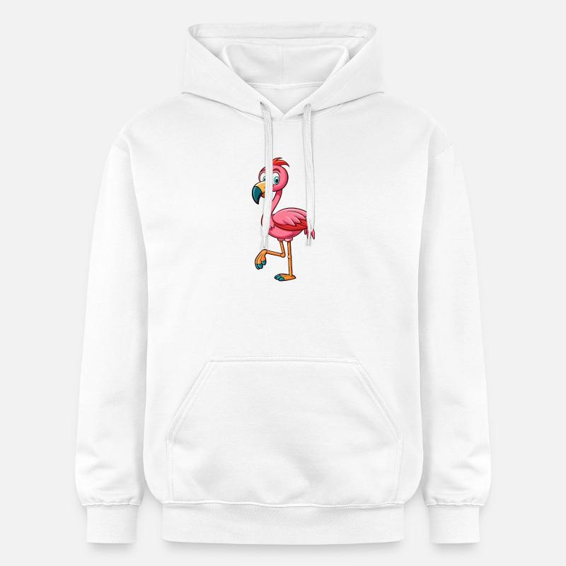Flamant - Sweat à capuche Softstyle® Gildan Unisexe - blanc