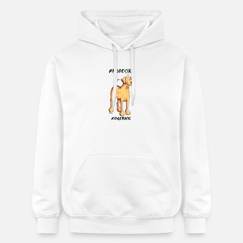 Rhodesian Ridgeback Chien - Sweat à capuche Softstyle® Gildan Unisexe - blanc