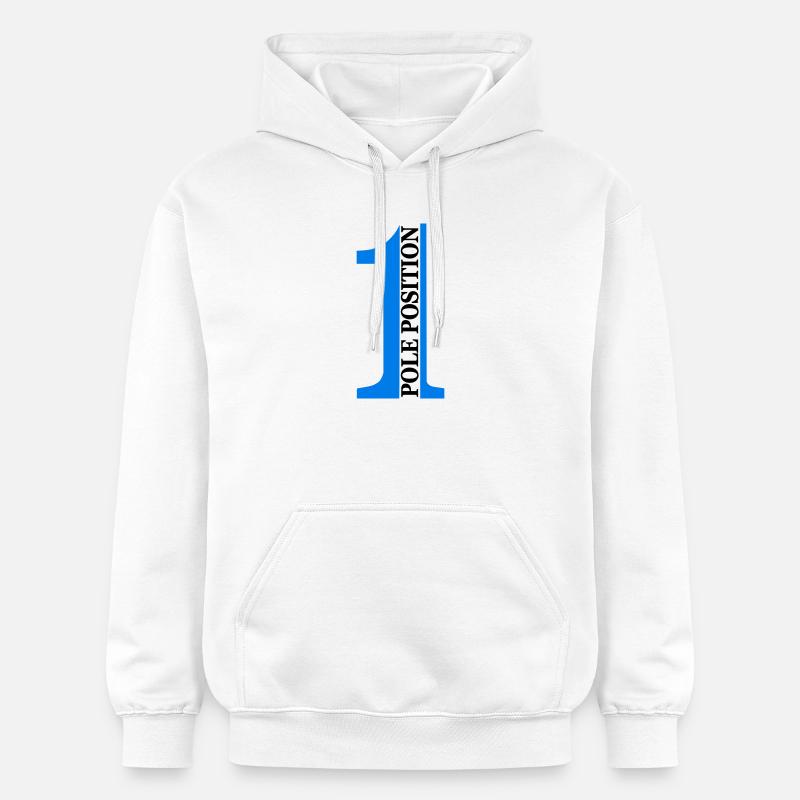 Pole position - Sweat à capuche Softstyle® Gildan Unisexe - blanc