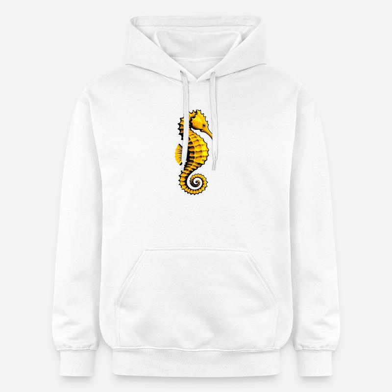 Hippocampe - Sweat à capuche Softstyle® Gildan Unisexe - blanc
