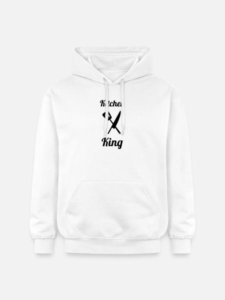 Küchenkönig: Der König des Pro-Herds - Gildan Unisex Softstyle® Midweight Hoodie - Weiß