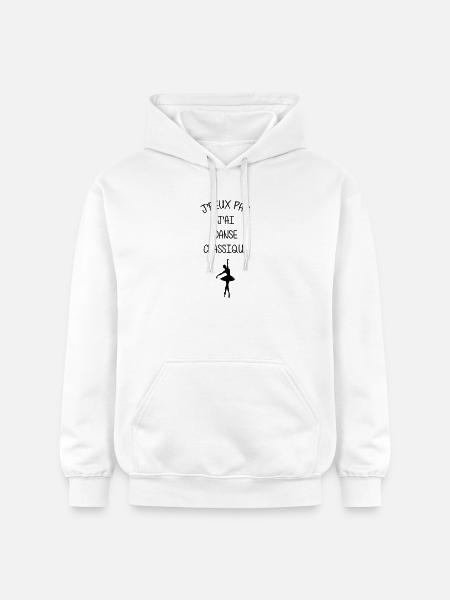 I can't, I have classical dance - Gildan Unisex Softstyle® Midweight Hoodie - white