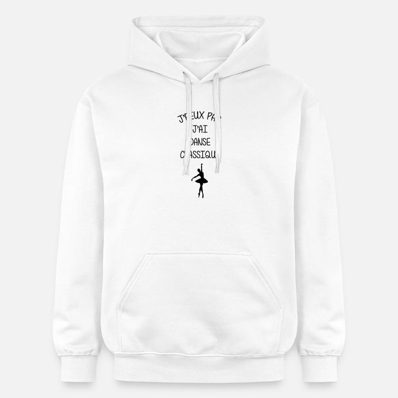 J’peux pas, j’ai danse classique - Sweat à capuche Softstyle® Gildan Unisexe - blanc
