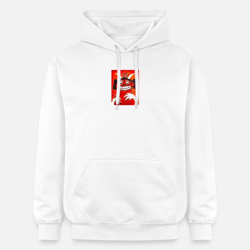 Le Monstre - Sweat à capuche Softstyle® Gildan Unisexe - blanc