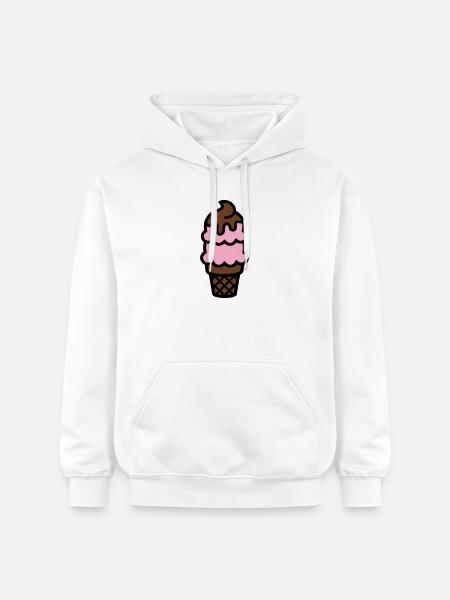 Eiswaffel Eiscreme Icon - Gildan Unisex Softstyle® Midweight Hoodie - white