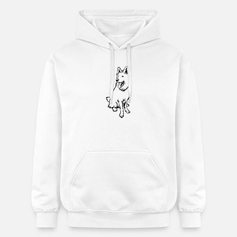 Berger suisse - Sweat à capuche Softstyle® Gildan Unisexe - blanc