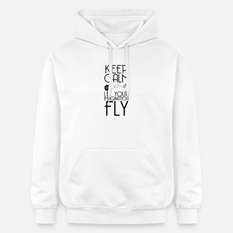 Design sur le thème de l’aventure - Sweat à capuche Softstyle® Gildan Unisexe - blanc