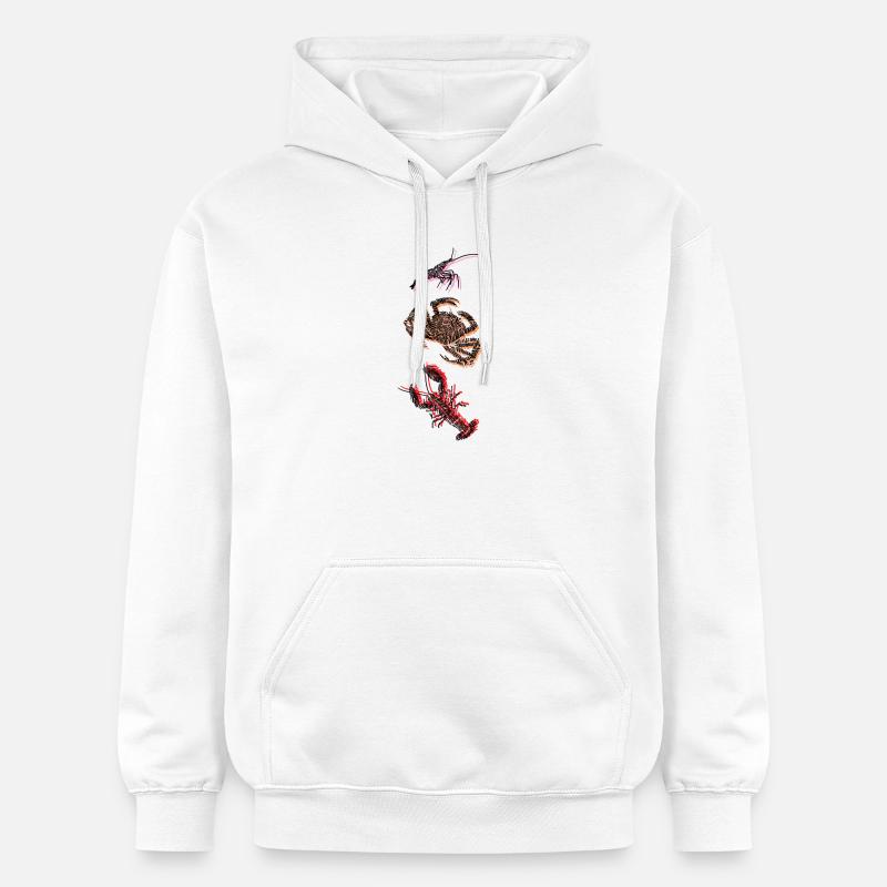CRUSTACÉS - Sweat à capuche Softstyle® Gildan Unisexe - blanc