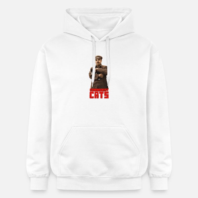 Communist Cats - Lénine - Sweat à capuche Softstyle® Gildan Unisexe - blanc