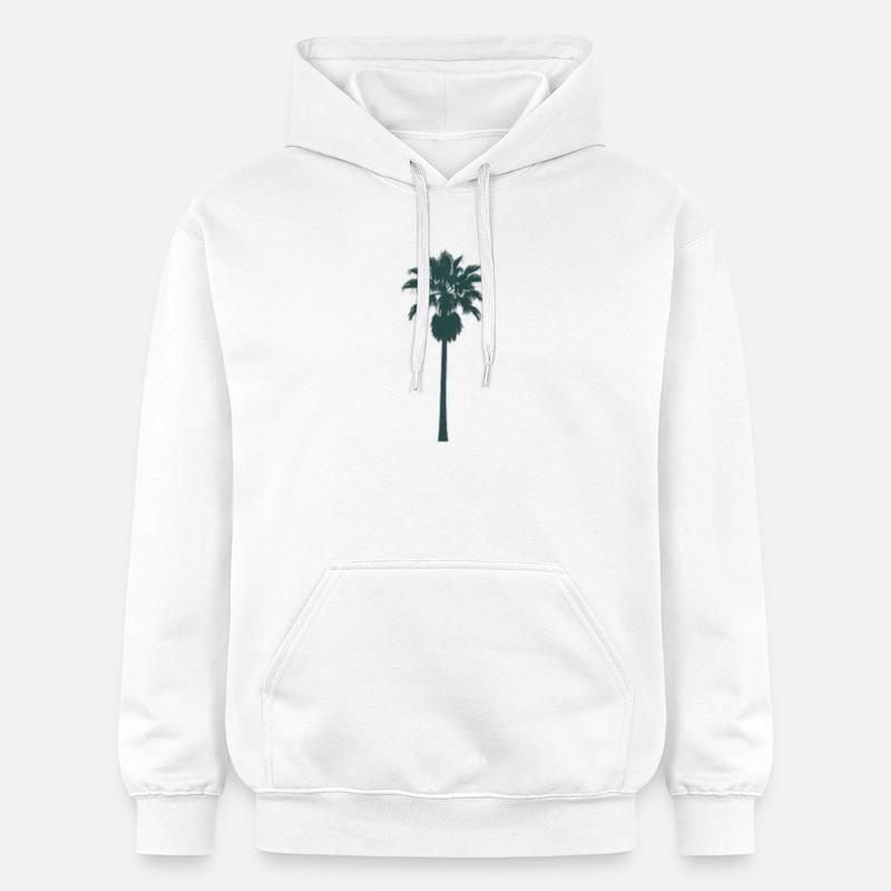 Conception de palmier tropical - Sweat à capuche Softstyle® Gildan Unisexe - blanc