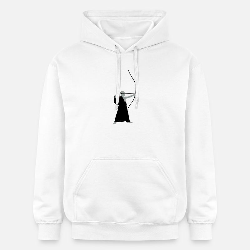 bogenschuetze - Sweat à capuche Softstyle® Gildan Unisexe - blanc