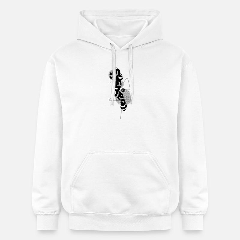 Symétrie du silence - Sweat à capuche Softstyle® Gildan Unisexe - blanc