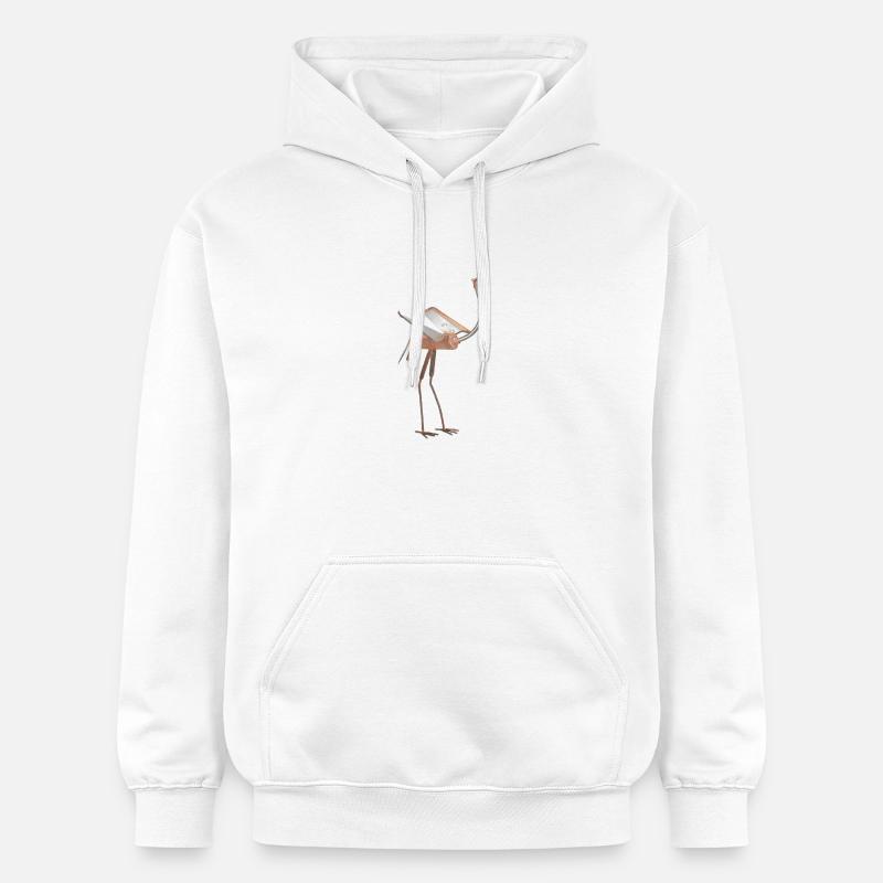 oiseau - Sweat à capuche Softstyle® Gildan Unisexe - blanc