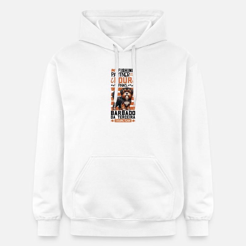 Pêche et Barbado da Terceira - Sweat à capuche Softstyle® Gildan Unisexe - blanc