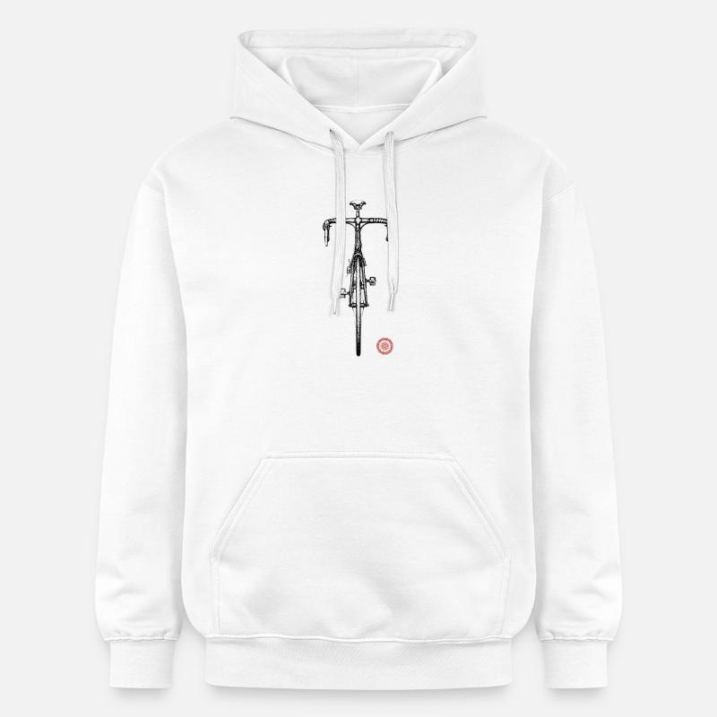 Vélo de route - Sweat à capuche Softstyle® Gildan Unisexe - blanc