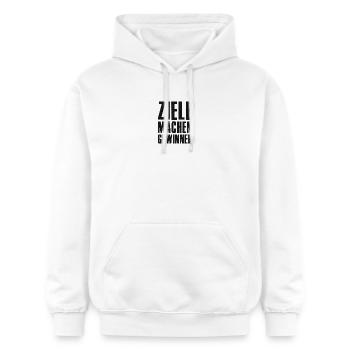 Goals Make Winners Founders Entrepreneurs Startup - Gildan Unisex Softstyle® Midweight Hoodie - white - Front - Liana (172cm) & Jaron (178cm)
