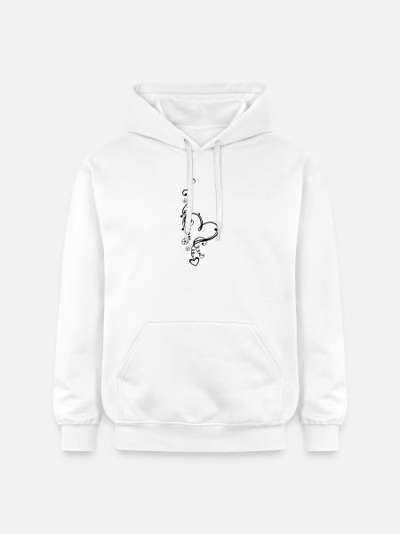 Saint Valentin. Amour amour, - Sweat à capuche Softstyle® Gildan Unisexe - blanc