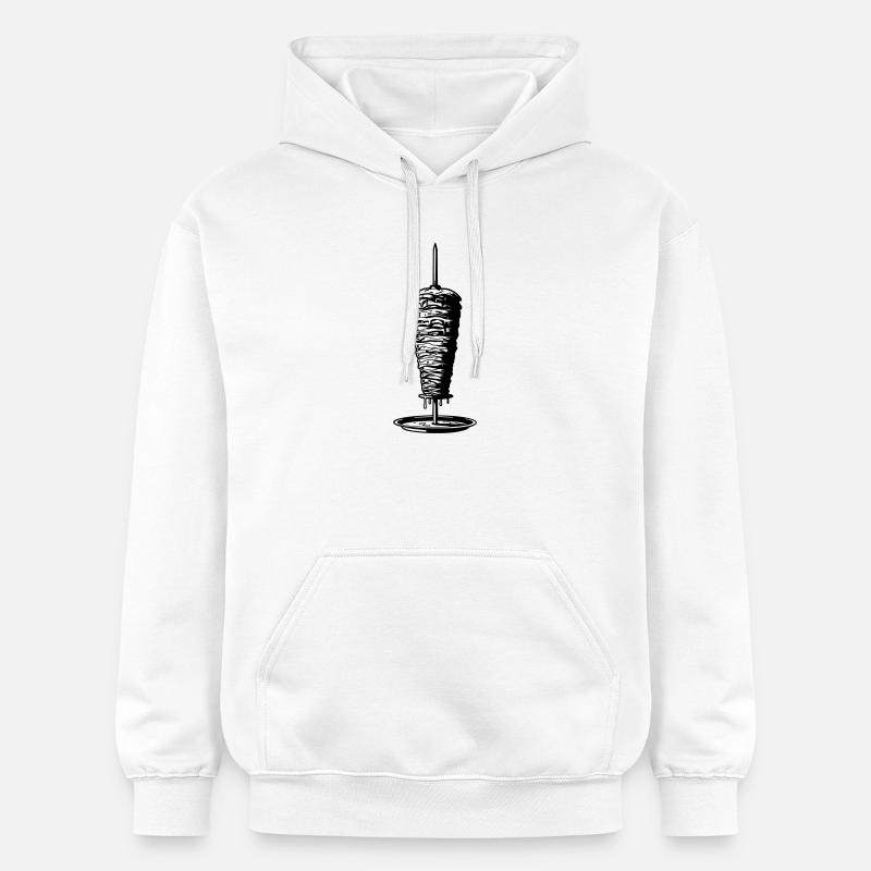 Broche kebab - Sweat à capuche Softstyle® Gildan Unisexe - blanc