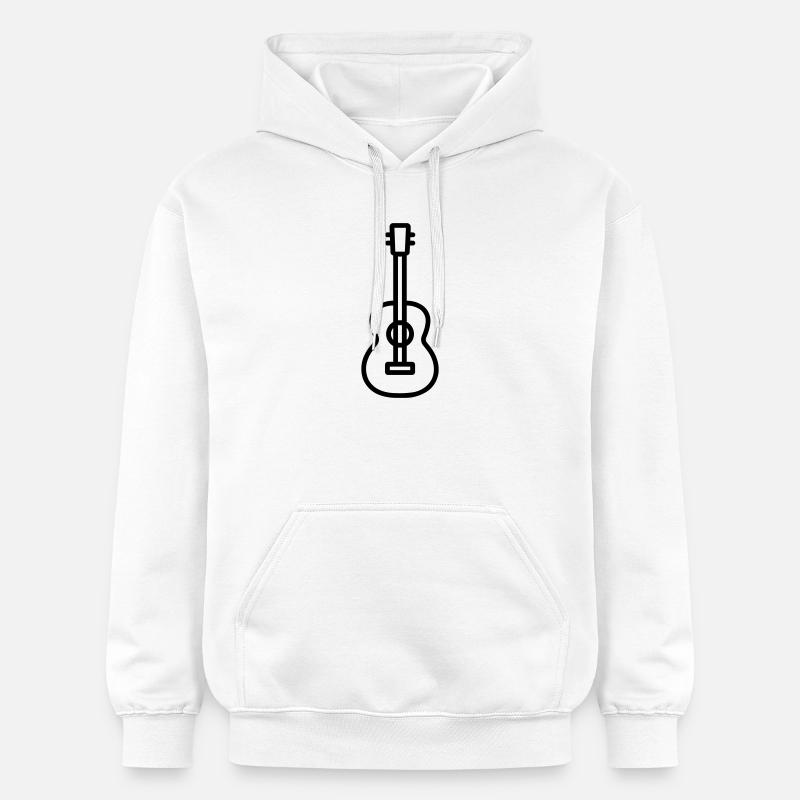 GUITAR - Sweat à capuche Softstyle® Gildan Unisexe - blanc