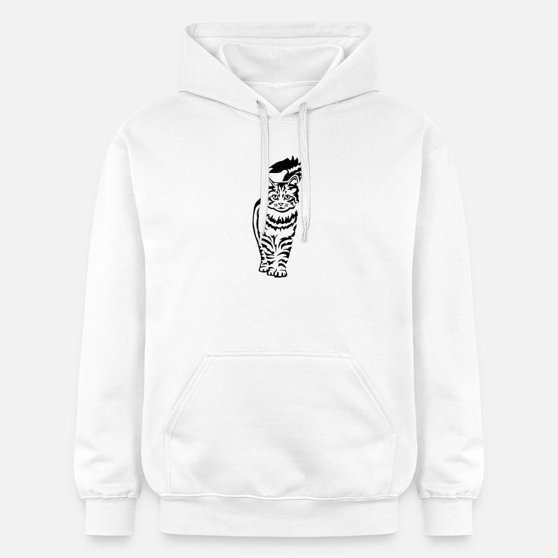 Chat domestique - Chat - Sweat à capuche Softstyle® Gildan Unisexe - blanc