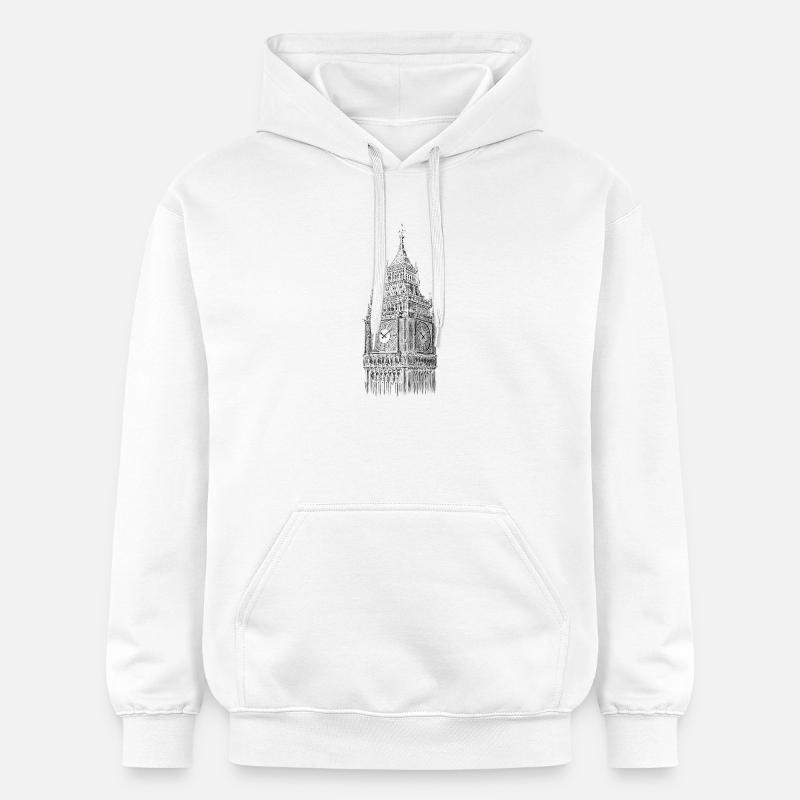 Big Ben - Sweat à capuche Softstyle® Gildan Unisexe - blanc