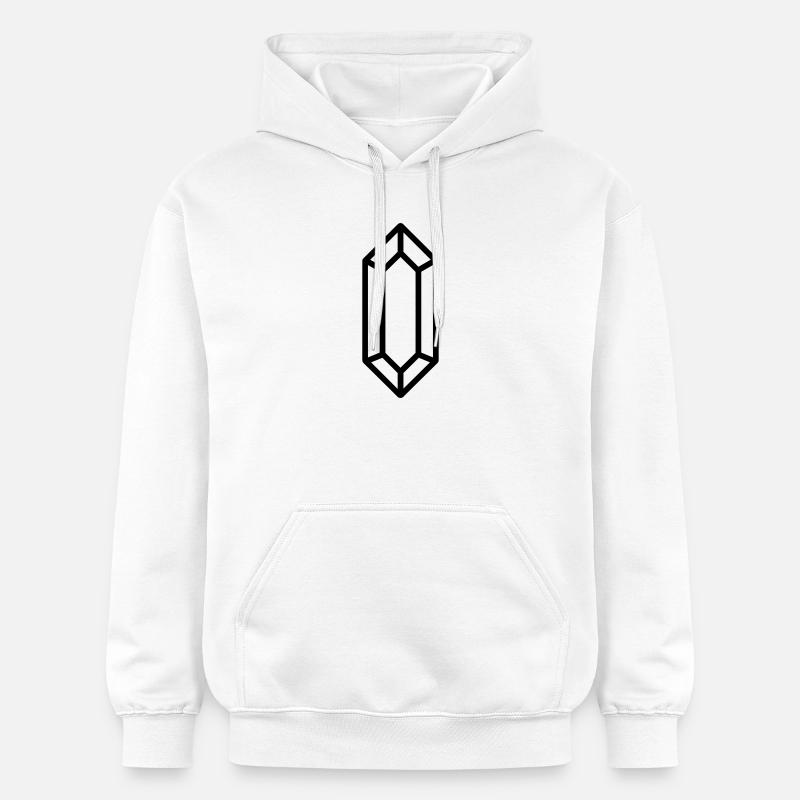 cristal de quartz - Sweat à capuche Softstyle® Gildan Unisexe - blanc