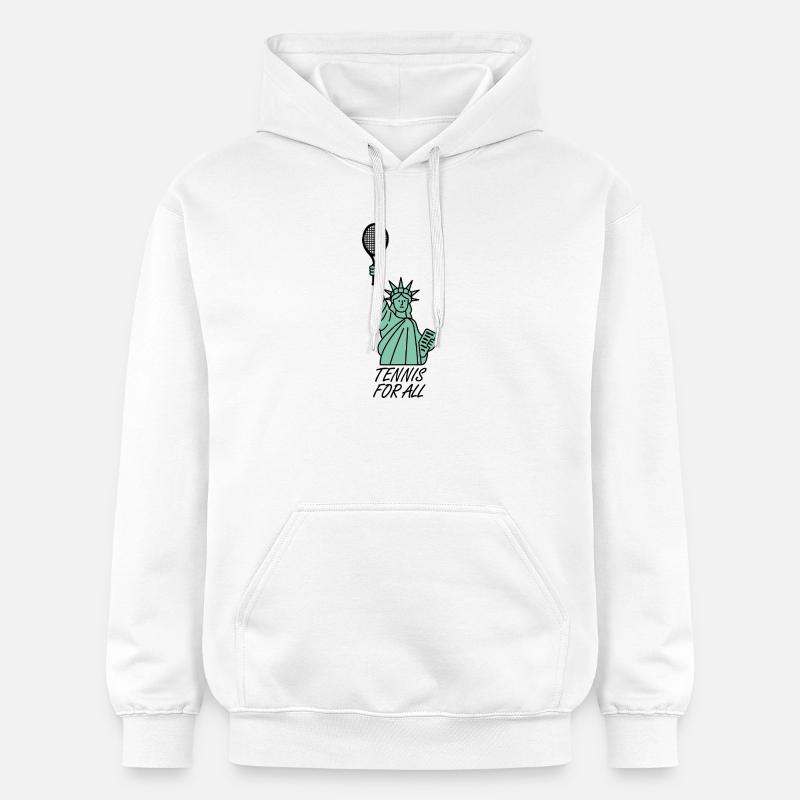 Tennis pour tous - Sweat à capuche Softstyle® Gildan Unisexe - blanc