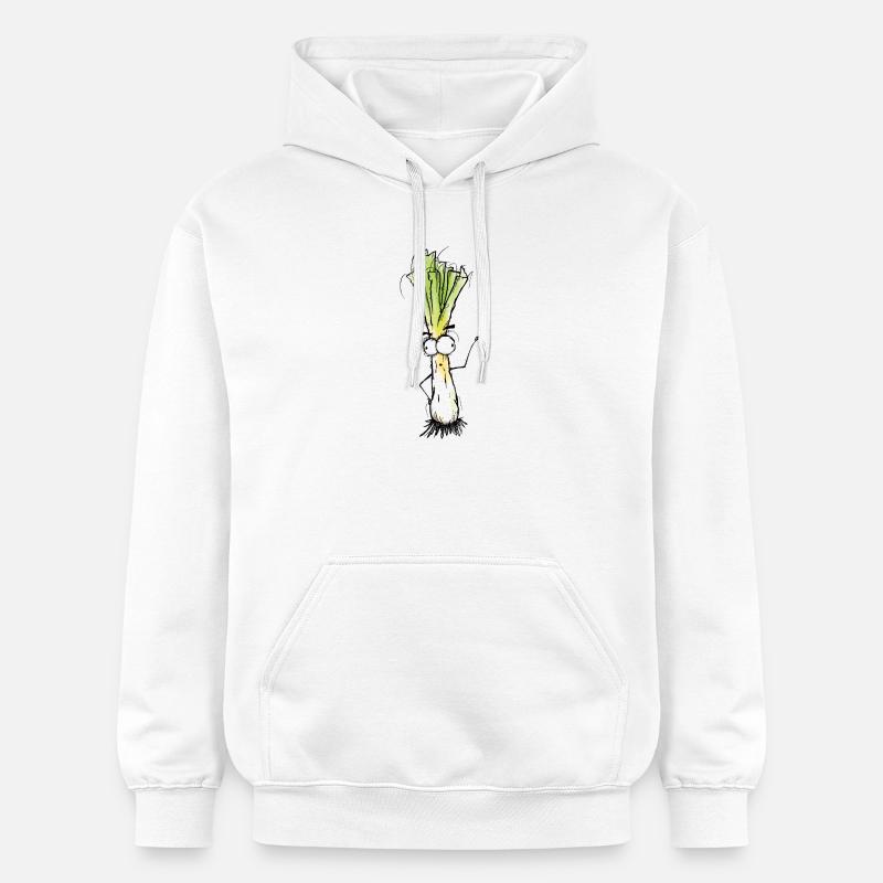 Poireau - Sweat à capuche Softstyle® Gildan Unisexe - blanc
