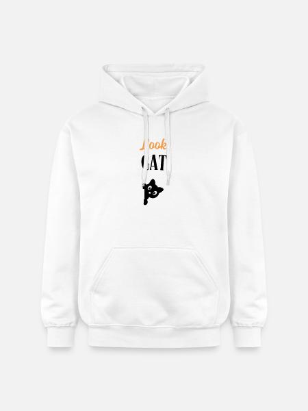 Look Cat - Sweat à capuche Softstyle® Gildan Unisexe - blanc