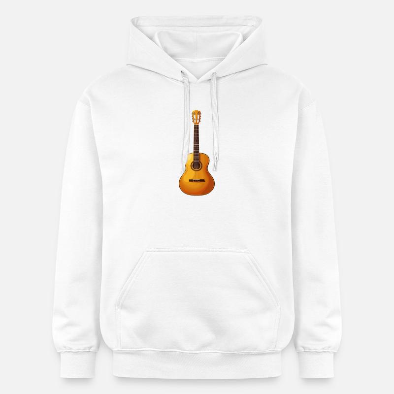 Guitariste - Sweat à capuche Softstyle® Gildan Unisexe - blanc