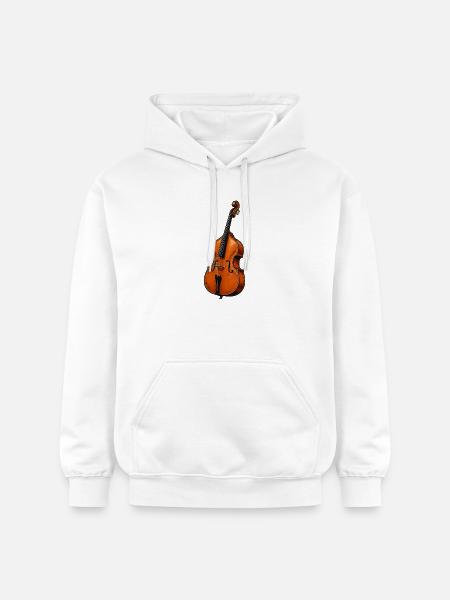 Kontrabass - Gildan Unisex Softstyle® Midweight Hoodie - Weiß