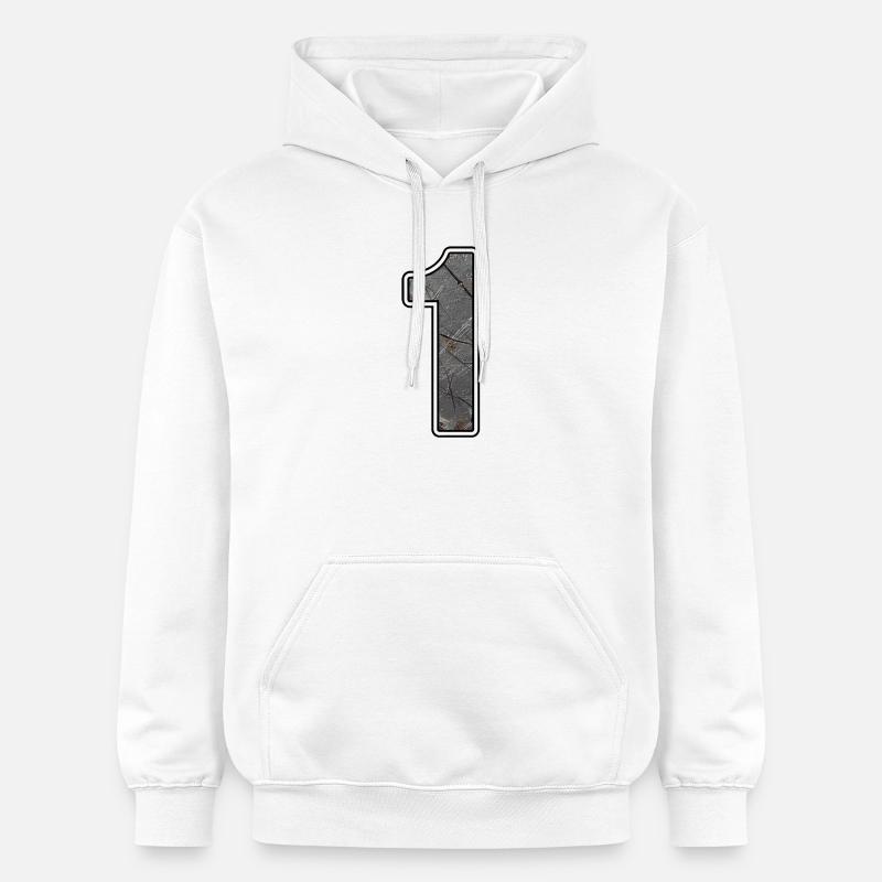 Une conception de texture de béton - Sweat à capuche Softstyle® Gildan Unisexe - blanc