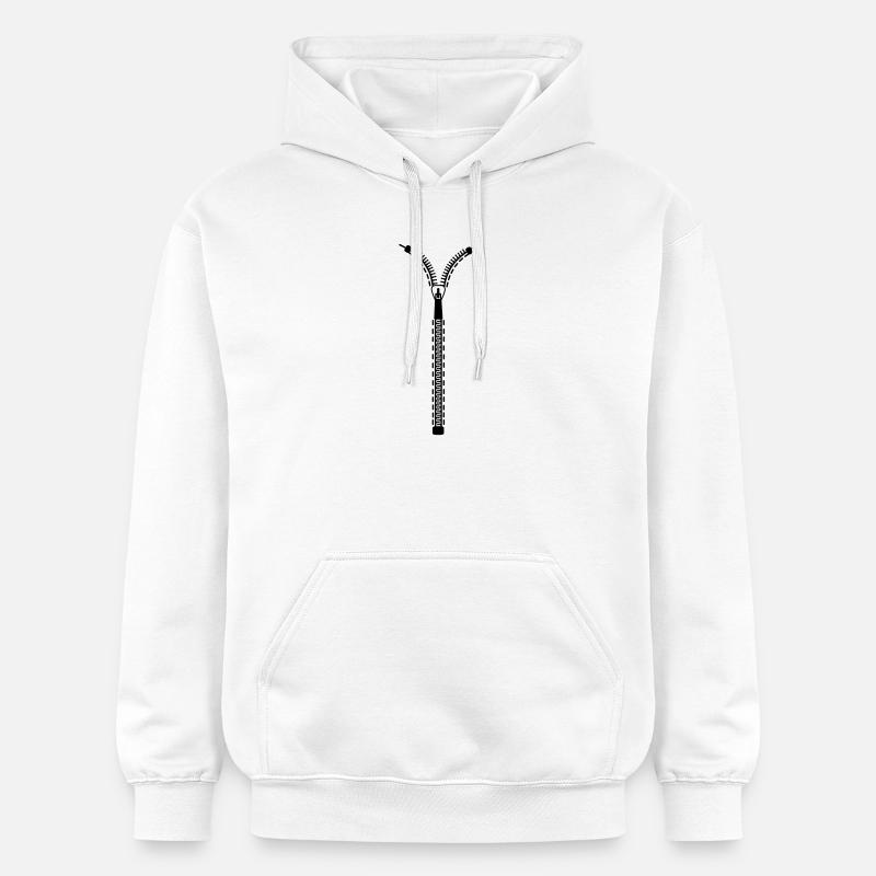 Fermeture éclair - Sweat à capuche Softstyle® Gildan Unisexe - blanc