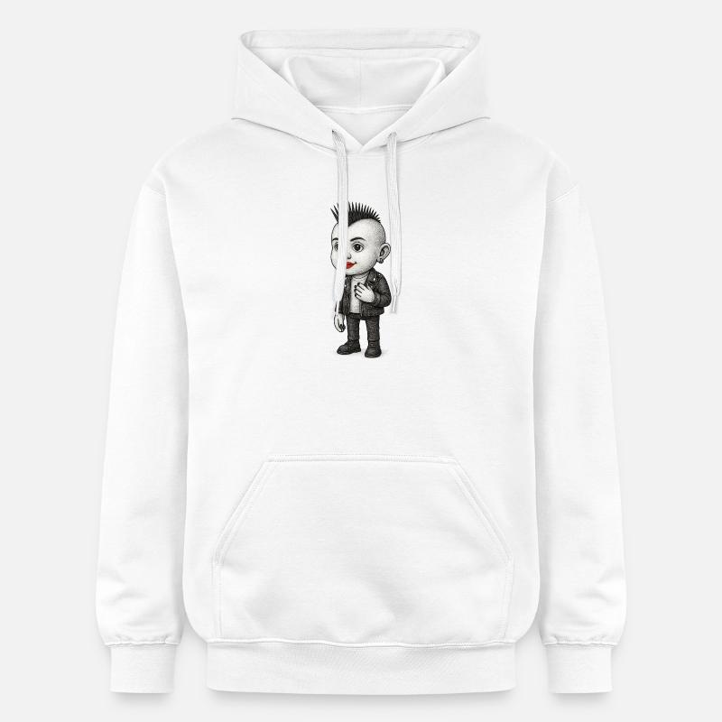 Punk Child - Sweat à capuche Softstyle® Gildan Unisexe - blanc