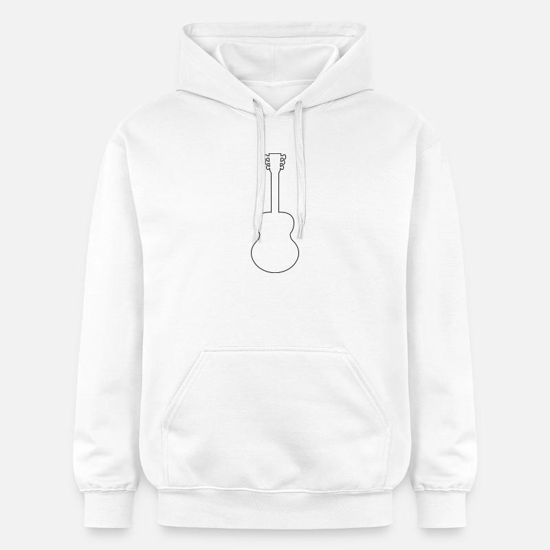 Guitare acoustique - Sweat à capuche Softstyle® Gildan Unisexe - blanc