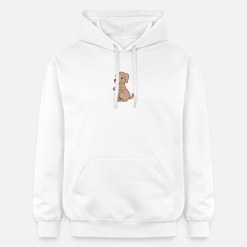 Chiens Chiens - Sweat à capuche Softstyle® Gildan Unisexe - blanc