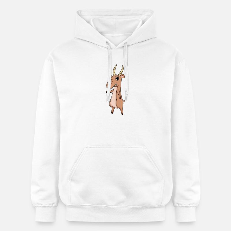 Antilope Saiga Saiga - Sweat à capuche Softstyle® Gildan Unisexe - blanc