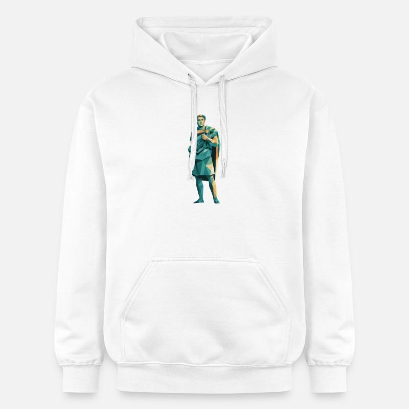 Caesar - Logo de l’histoire cool - Sweat à capuche Softstyle® Gildan Unisexe - blanc