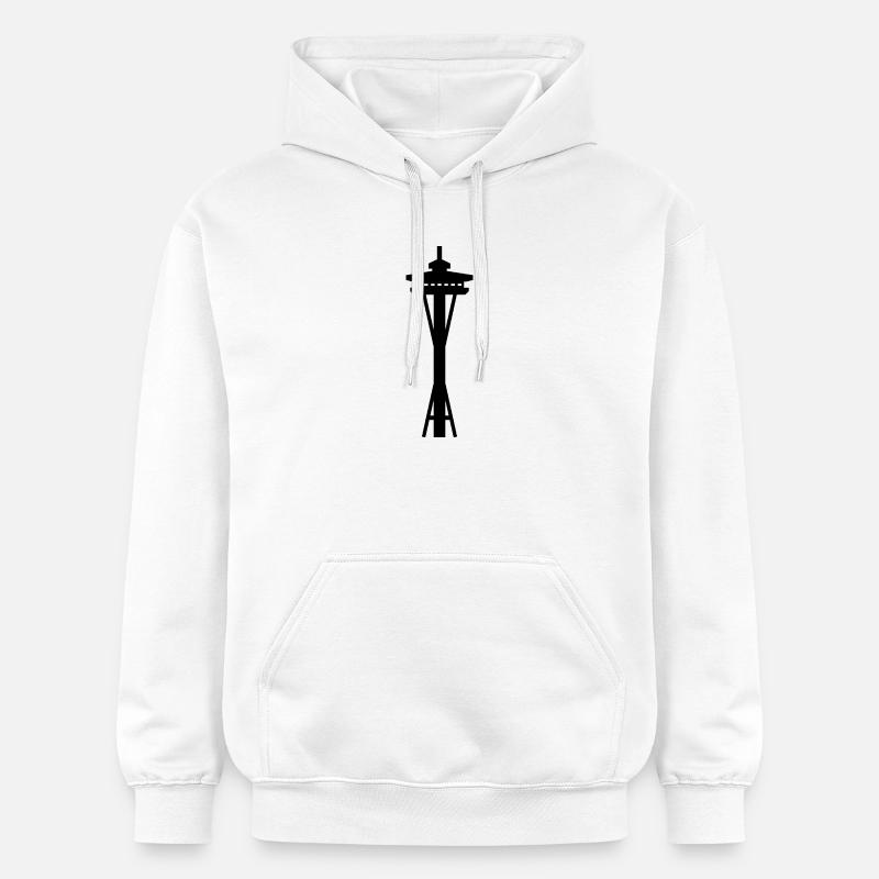 Aiguille spatiale - Sweat à capuche Softstyle® Gildan Unisexe - blanc