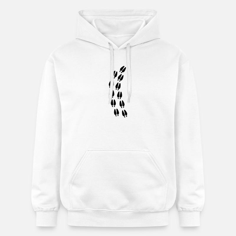 Empreinte de sabot de cerf - Sweat à capuche Softstyle® Gildan Unisexe - blanc