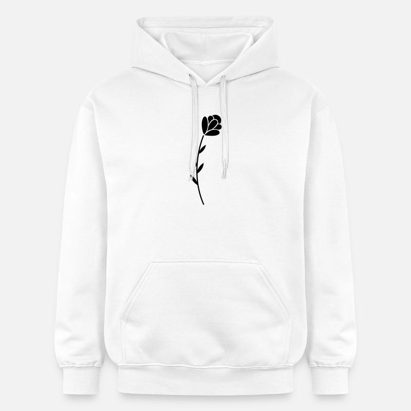 Fleur - Sweat à capuche Softstyle® Gildan Unisexe - blanc