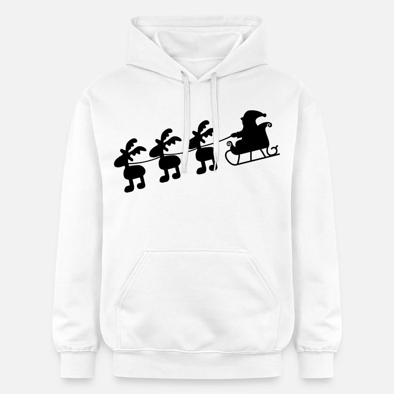 Noël - Sweat à capuche Softstyle® Gildan Unisexe - blanc