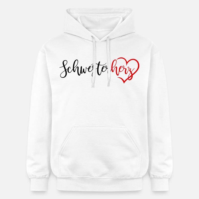 sœurette - Sweat à capuche Softstyle® Gildan Unisexe - blanc