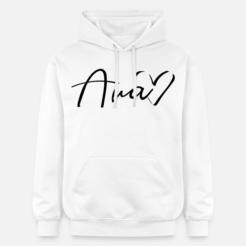 Nom d’Ava Nom - Sweat à capuche Softstyle® Gildan Unisexe - blanc