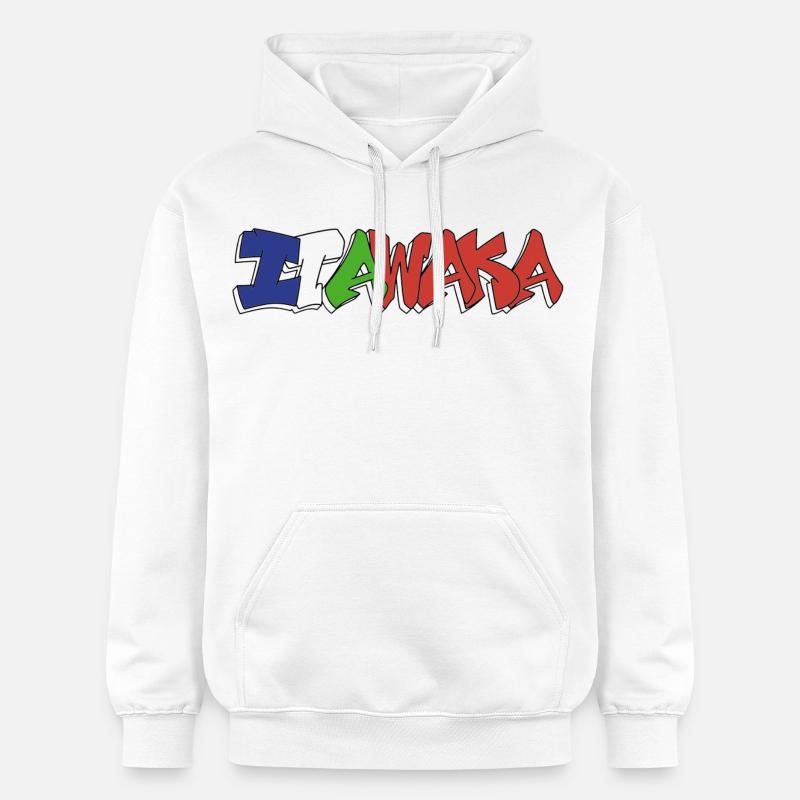 Itawaka - Moluque 4 couleurs - Sweat à capuche Softstyle® Gildan Unisexe - blanc