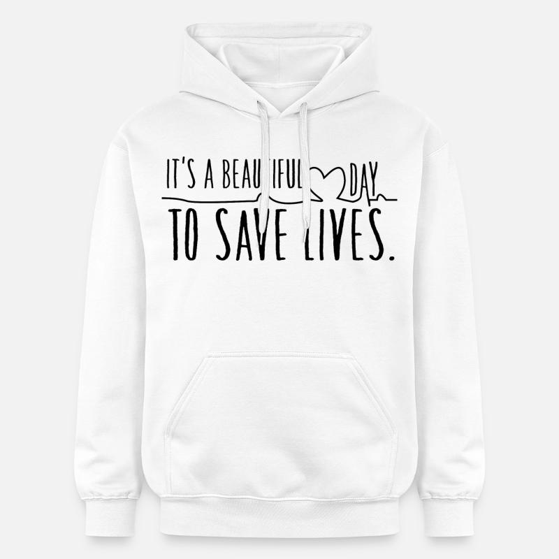 Sauveurs - Sweat à capuche Softstyle® Gildan Unisexe - blanc